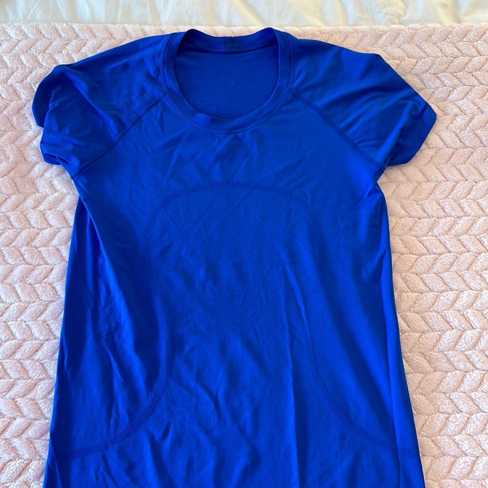 Vibrant Blue Short Sleeve swiftly tech